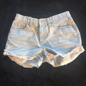 shorts, size 14, old navy, worn once, light blue.